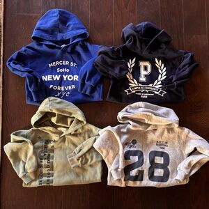 H&M Kids Graphic Hoodies - Blue, Black, Green, Gray